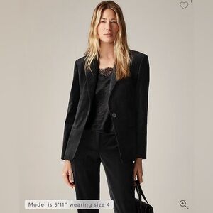 J crew Alexandra blazer in velvet NWT 8T CF276